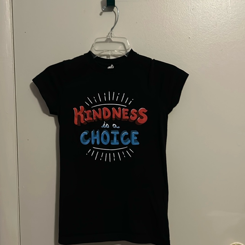 Live and Tell Kindness is a Choice S Black, White, and Red Shirts